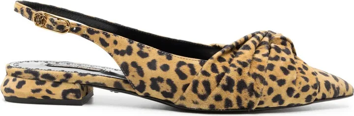 27mm Le Pettegole leopard-print pumps