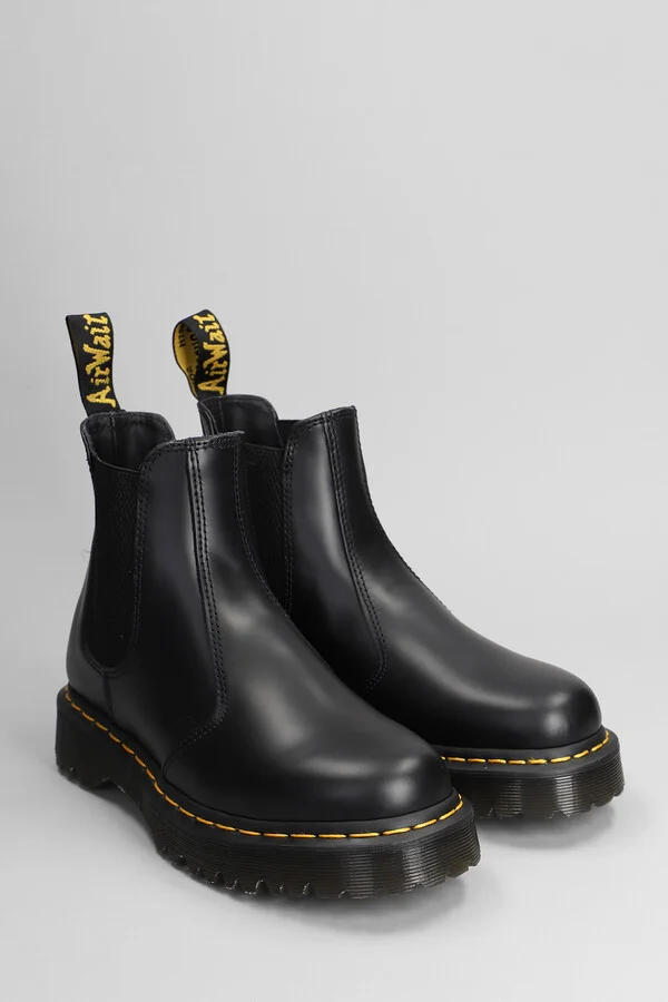 2976 Combat Boots In Black Leather - Image 2