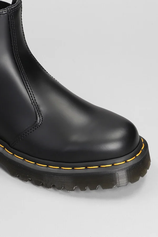 2976 Combat Boots In Black Leather - Image 5