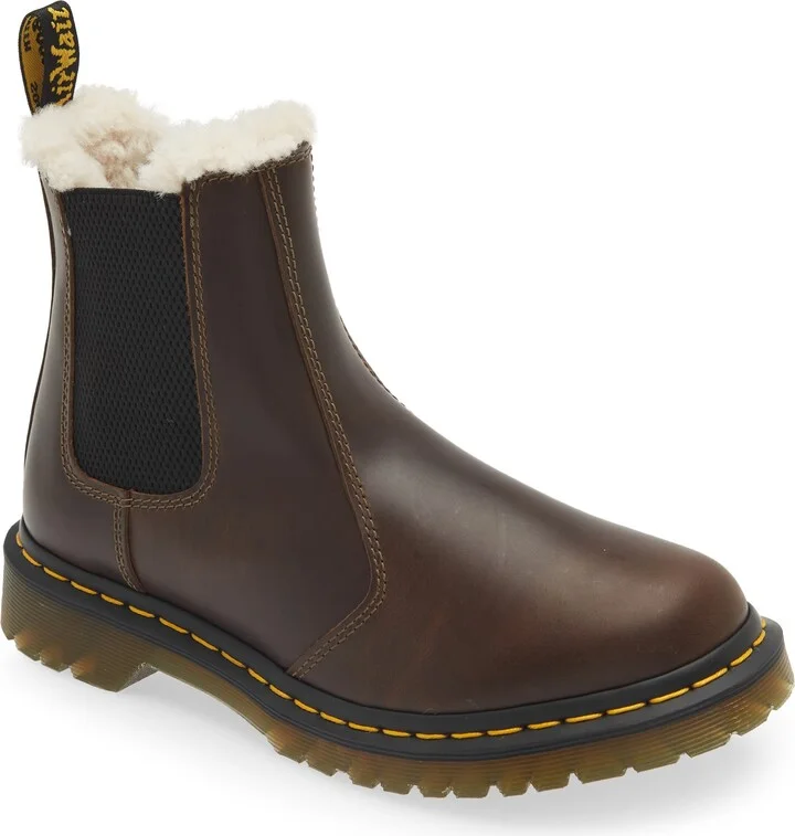 2976 Faux Shearling Chelsea Boot