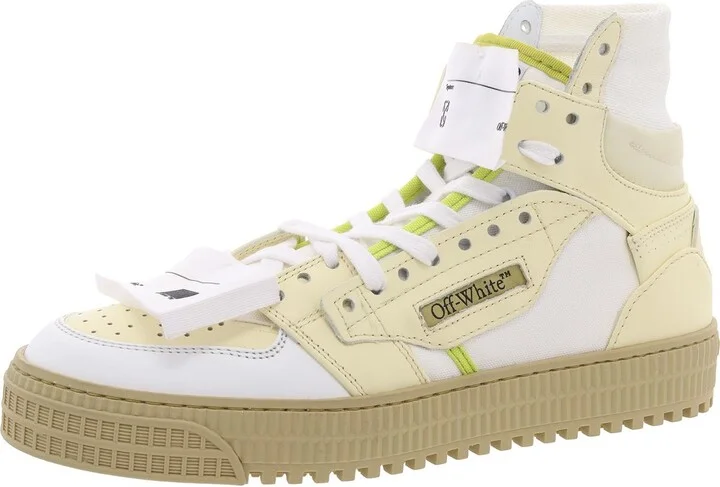 3-0 Off-Court High-Top Mens Lace-Up Leather High-Top Sneakers