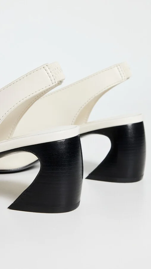 3.1 Phillip Lim ID Open Toe Slingback Crescent Heel Sandals - Image 4
