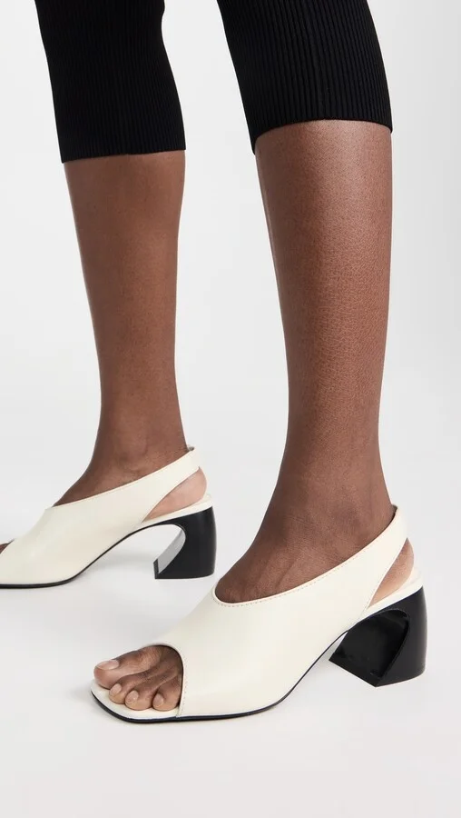 3.1 Phillip Lim ID Open Toe Slingback Crescent Heel Sandals - Image 5