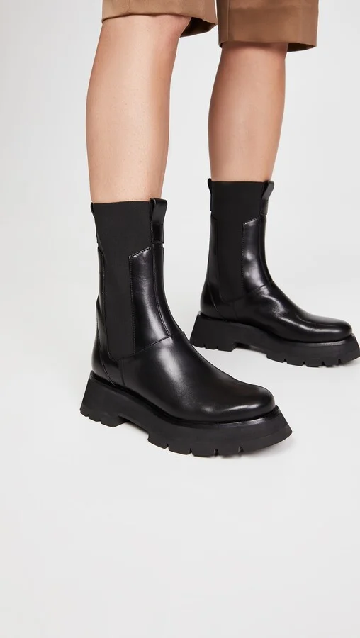 3.1 Phillip Lim Kate Lug Sole Combat Boots - Image 3