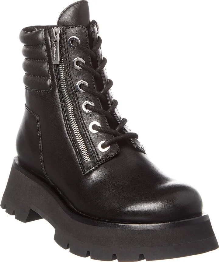 3.1 Phillip Lim Kate Lug Sole Double Zip Leather Boot