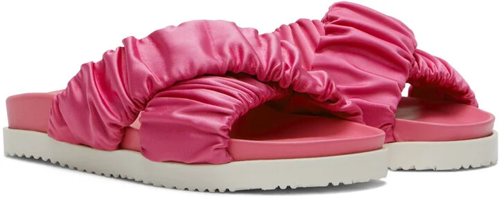 3.1 Phillip Lim Pink Crossover Pool Slides - Image 4