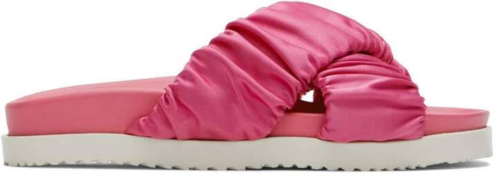 3.1 Phillip Lim Pink Crossover Pool Slides