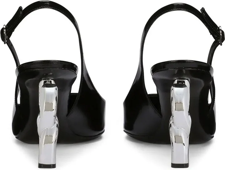 3.5 Patent Leather Slingback Pumps - Image 3