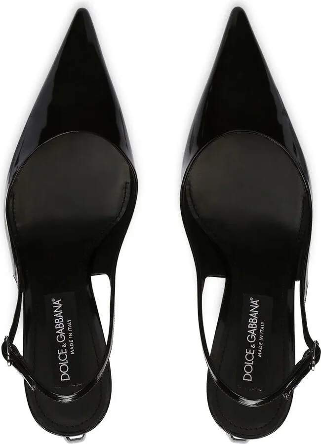 3.5 Patent Leather Slingback Pumps - Image 4