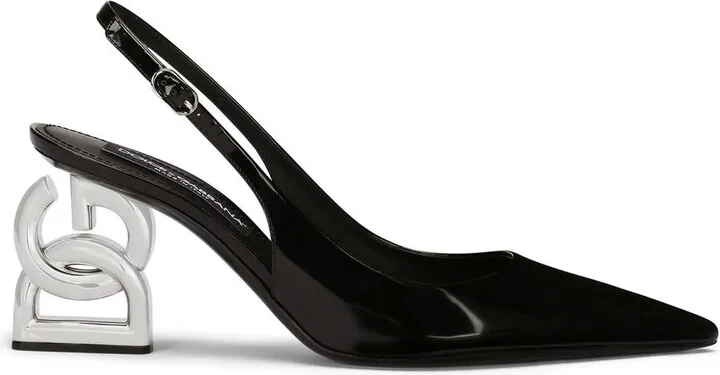 3.5 Patent Leather Slingback Pumps