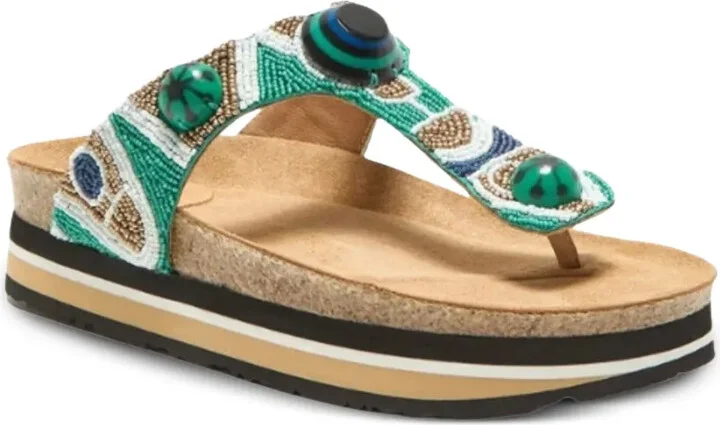 30mm Beaded Platform Sandals - Image 2