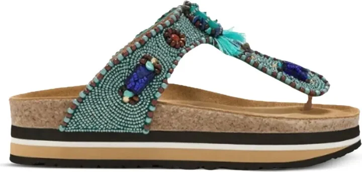 30mm Beaded Platform Sandals