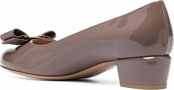 30mm Bow-Detail Block-Heel Pumps - Image 3