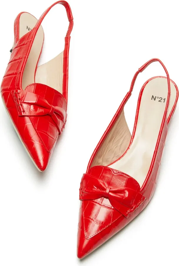 30mm Bow Slingback Pumps - Image 5