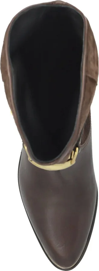 30mm Buckle-Detail Suede Leather Boots - Image 4