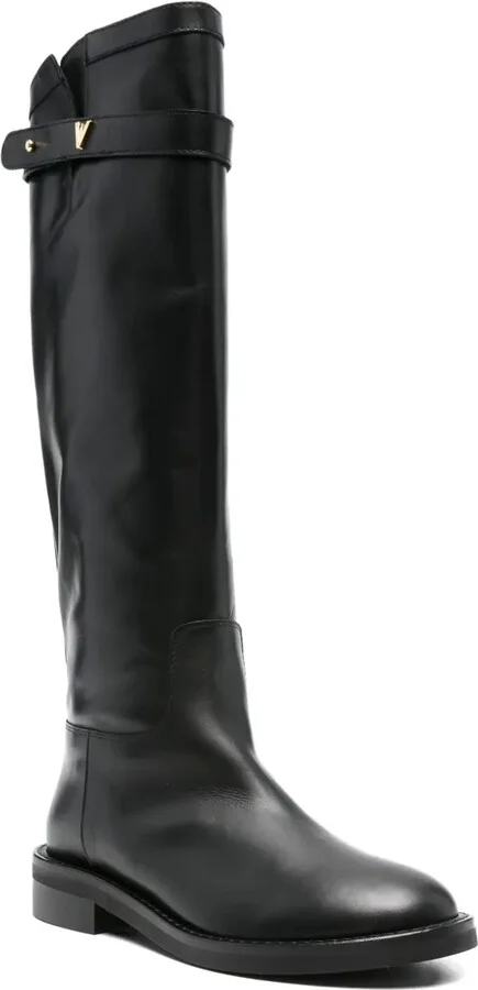 30mm Buckle-Fastening Leather Boots - Image 2
