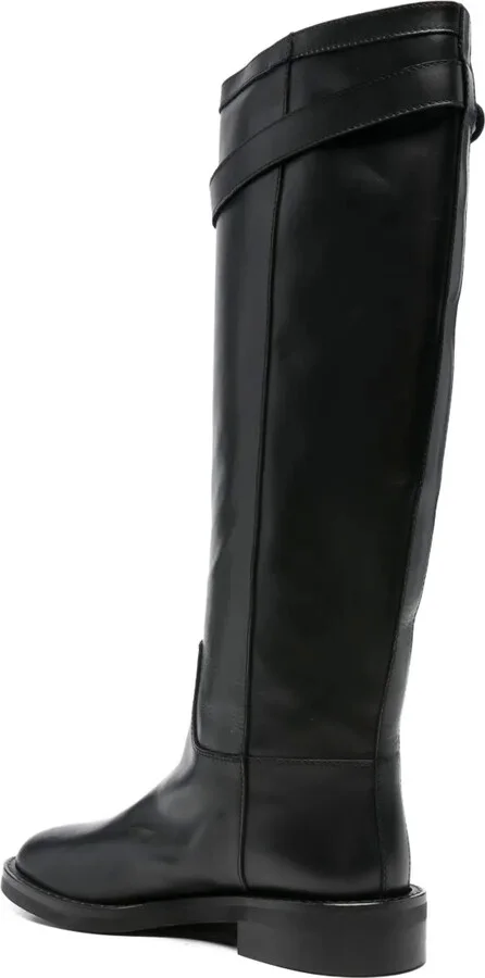 30mm Buckle-Fastening Leather Boots - Image 3