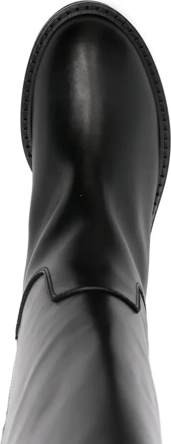 30mm Buckle-Fastening Leather Boots - Image 4