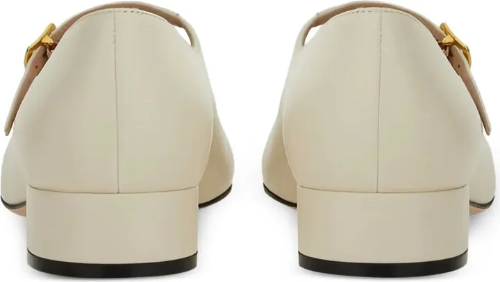 30mm Buckle-Strap Leather Pumps - Image 3