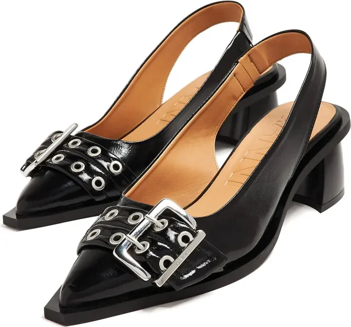 30mm Buckled Slingback Pumps - Image 4