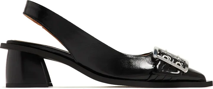 30mm Buckled Slingback Pumps