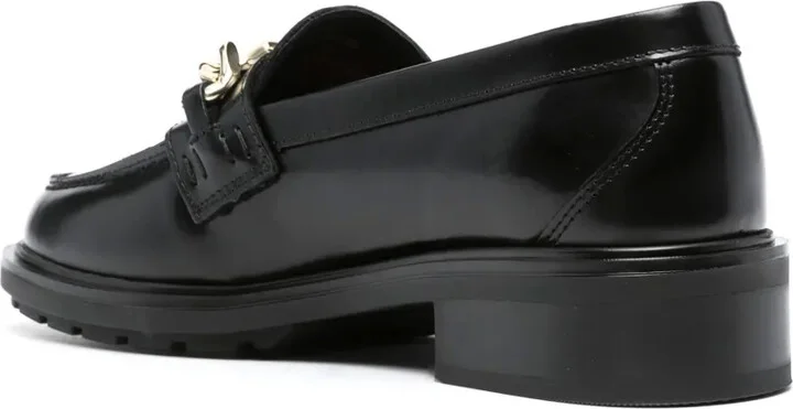 30mm Chain-Trim Leather Loafers - Image 3