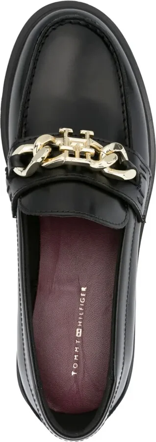 30mm Chain-Trim Leather Loafers - Image 4