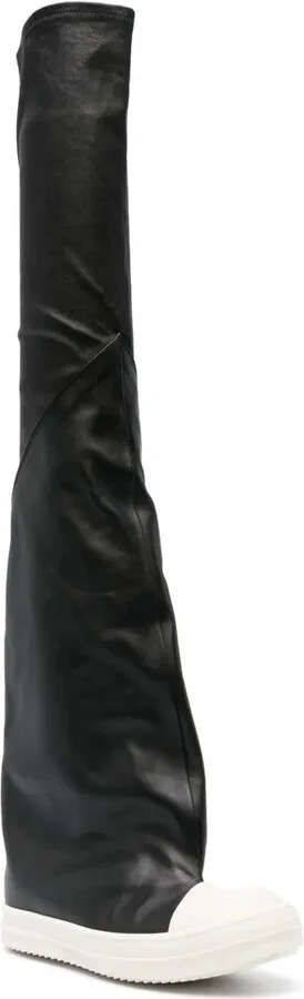 30mm Contrast-Toe Thigh-High Boots - Image 2