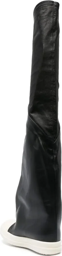 30mm Contrast-Toe Thigh-High Boots - Image 3