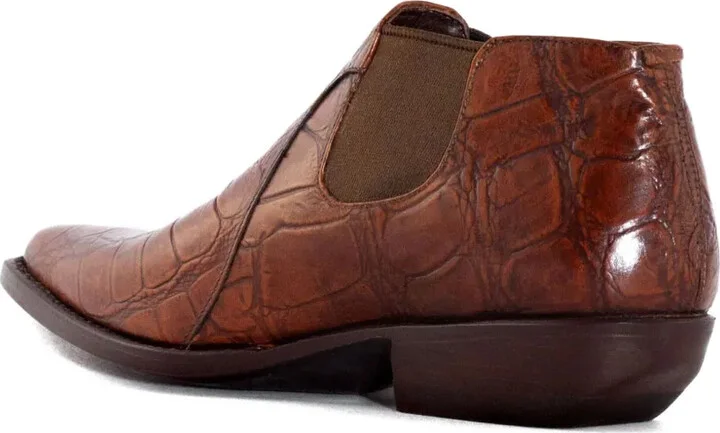 30mm Crocodile-Print Slip-On Boots - Image 3