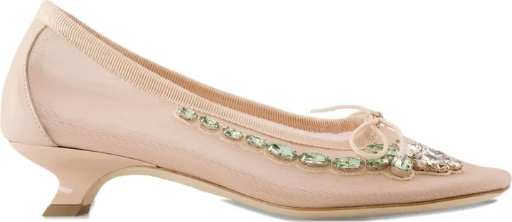 30mm Crystal-Embellished Pumps