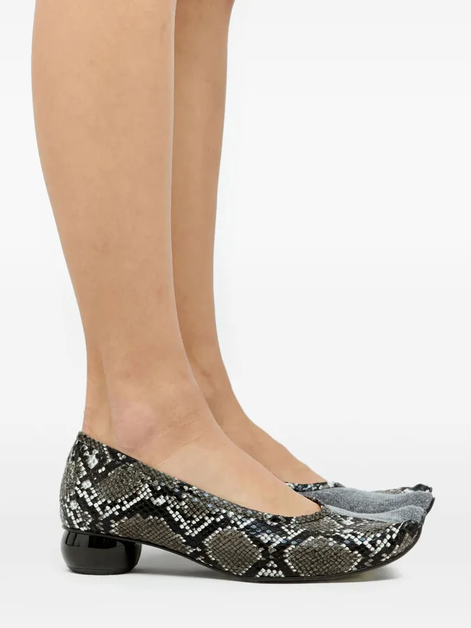 30mm Diablo snakeskin-print pumps - Image 3