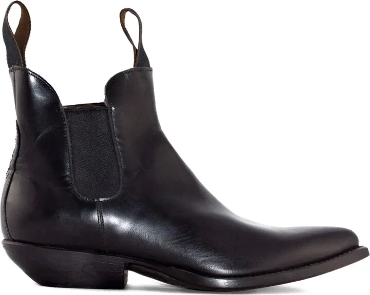 30mm Elastic-Insert Pointed-Toe Boots
