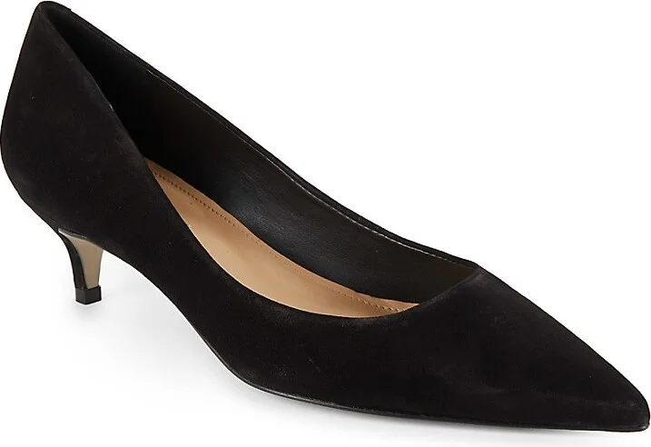 30MM Kitten-Heel Leather Pumps - Image 2