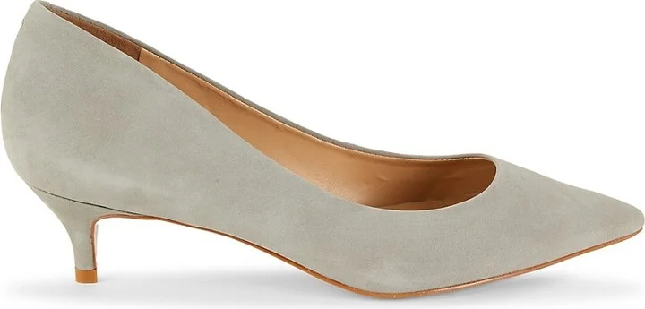 30MM Kitten-Heel Leather Pumps