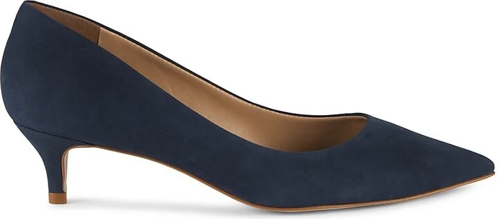 30MM Kitten-Heel Leather Pumps