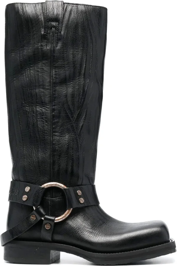 30mm Knee-High Leather Boots