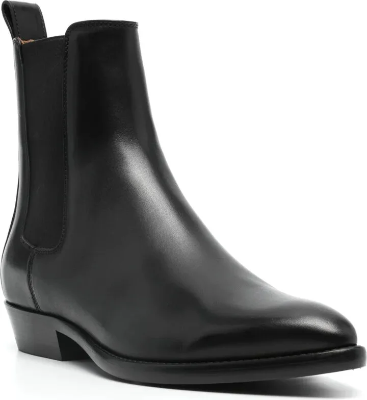 30mm Leather Ankle Boots - Image 2