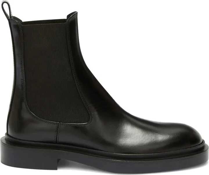 30mm Leather Ankle Boots
