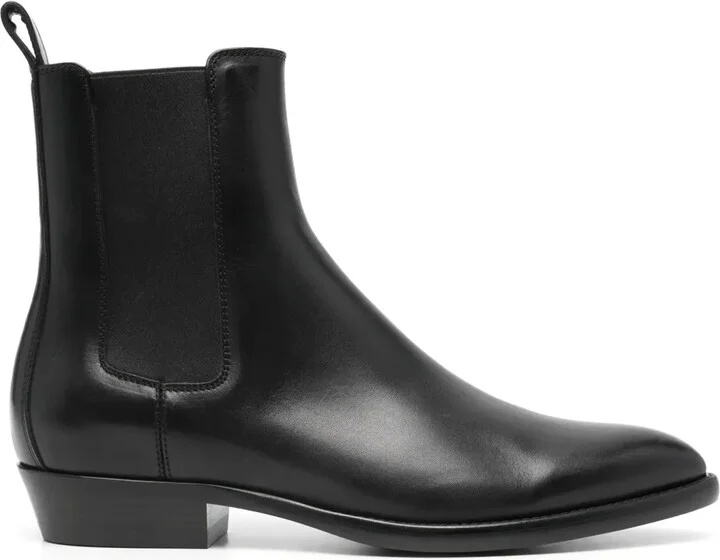 30mm Leather Ankle Boots