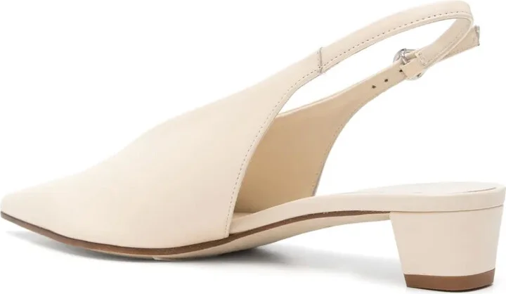 30mm Leather Slingback Pumps - Image 3