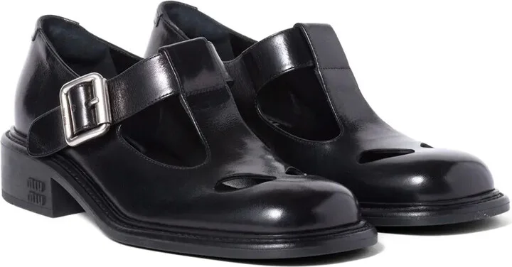 30mm leather T-bar shoes - Image 2