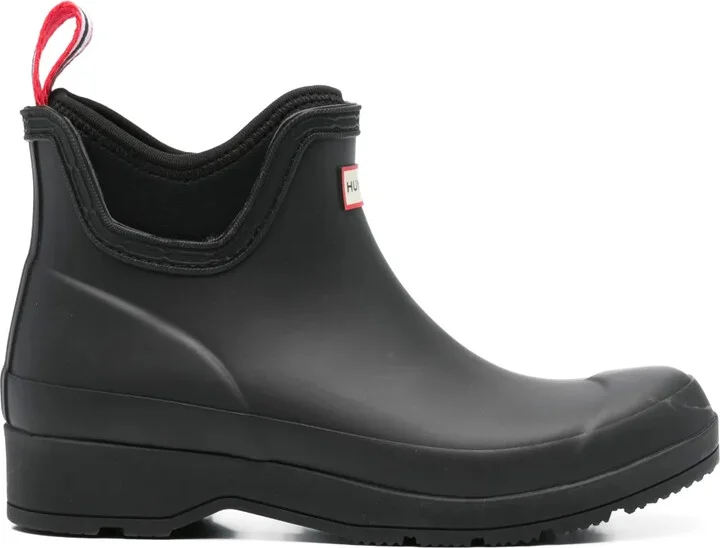 30mm Logo-Patch Ankle Rain Boots