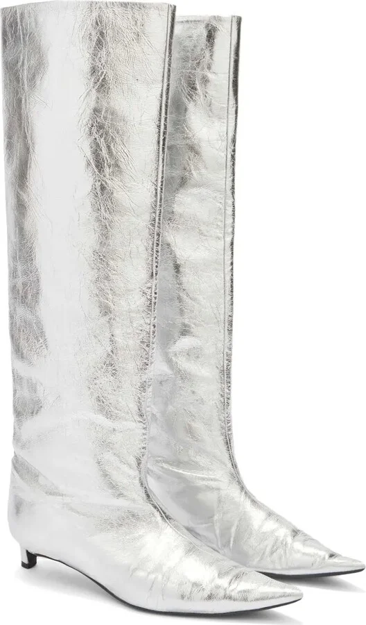 30mm Metallic Knee Boots - Image 2