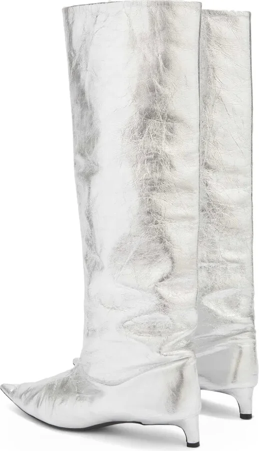 30mm Metallic Knee Boots - Image 3