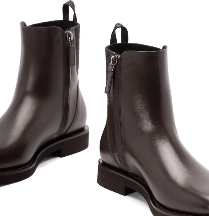 30mm Monili-chain leather ankle boots - Image 2