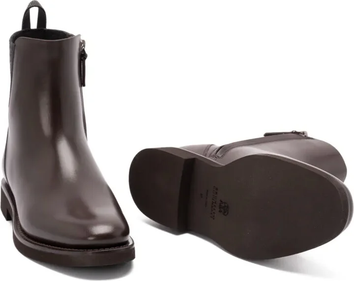 30mm Monili-chain leather ankle boots - Image 4