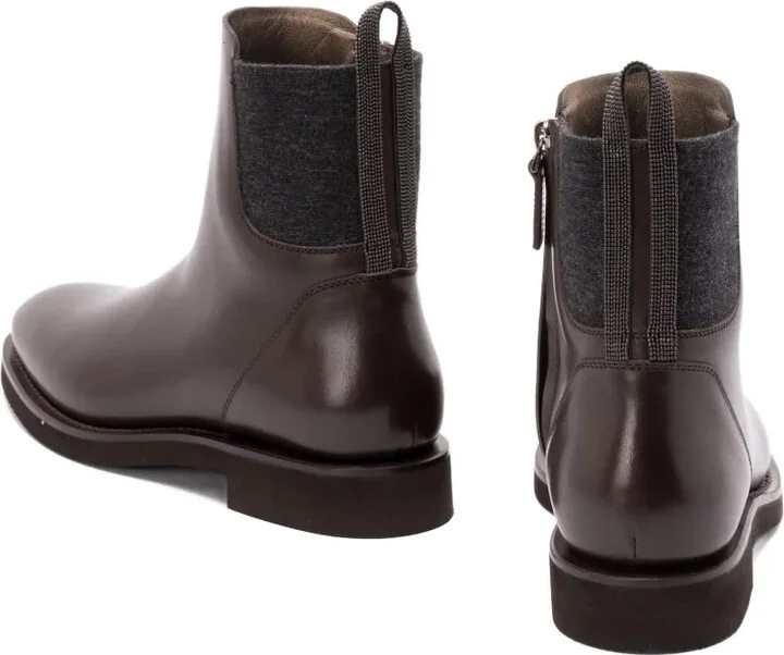 30mm Monili-chain leather ankle boots - Image 5