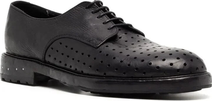 30mm Perforated Leather Derby Shoes - Image 2