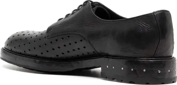 30mm Perforated Leather Derby Shoes - Image 3